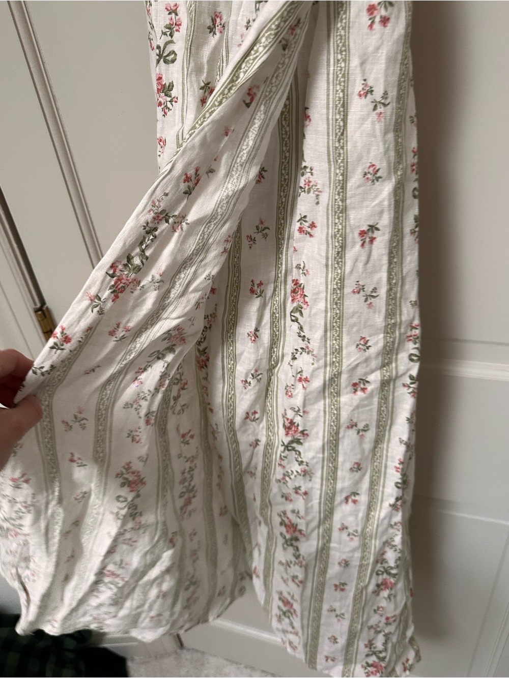 Reformation White Floral Linen Maxi Dress - Picture 4 of 6